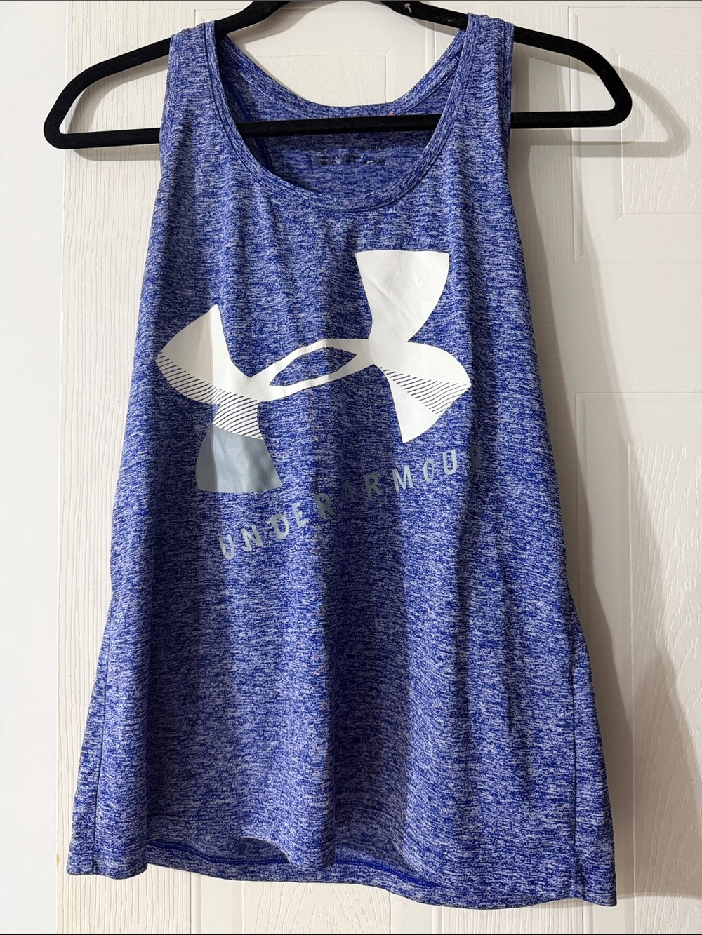 Under Armour Women's Heather Blue Logo Tank Top